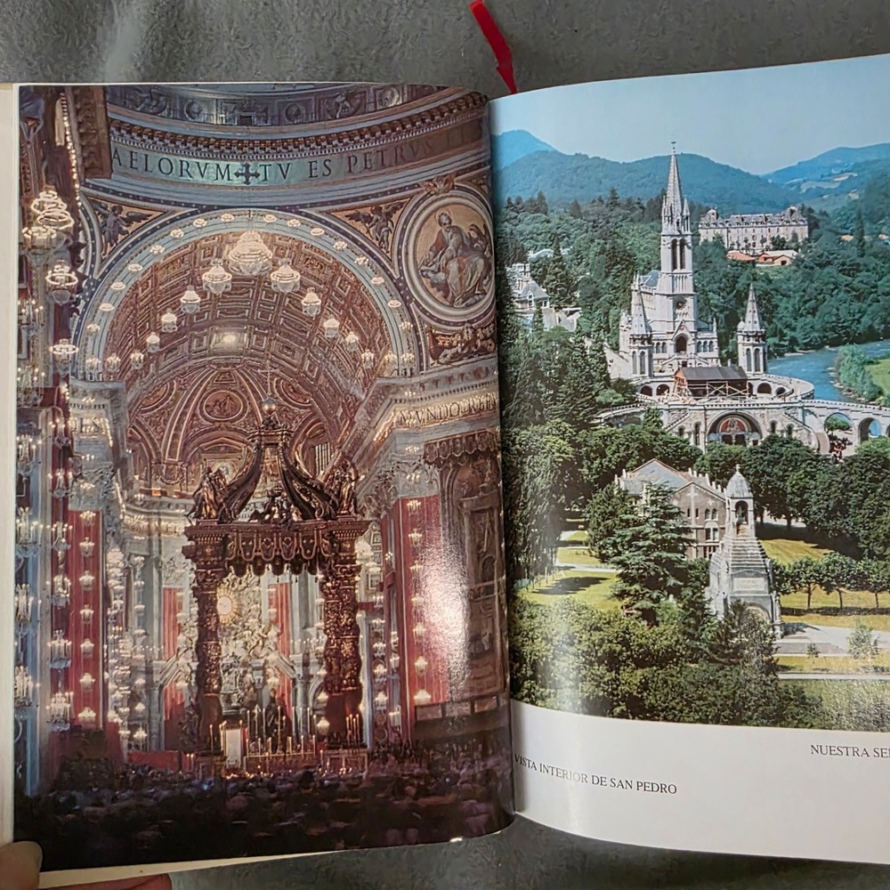 Stampley Sagrada Biblia Spanish Holy Bible White Gold Gilded Nueva Guadalupana - Picture 12 of 12